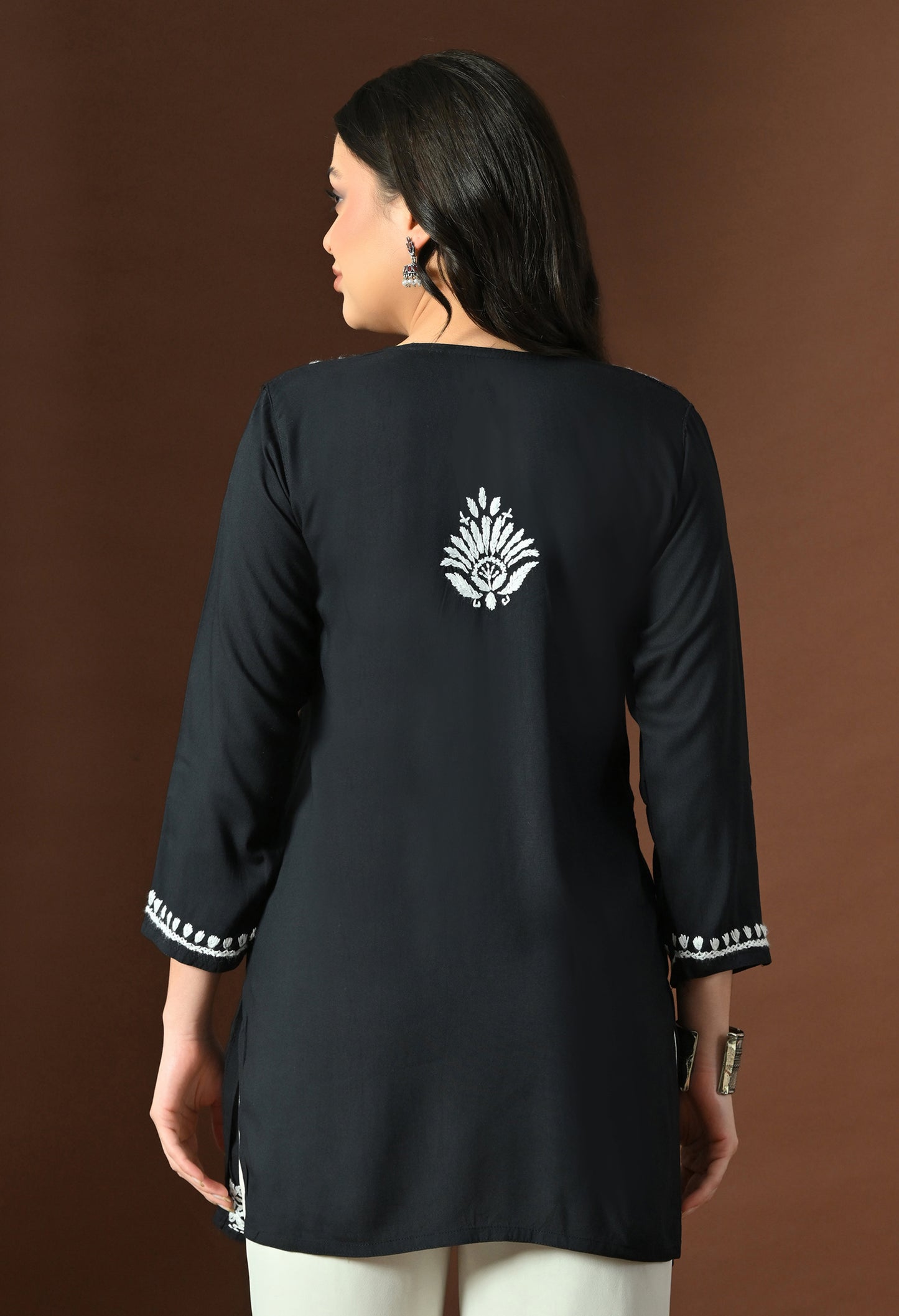 Myra Modal Chikankari short Kurti