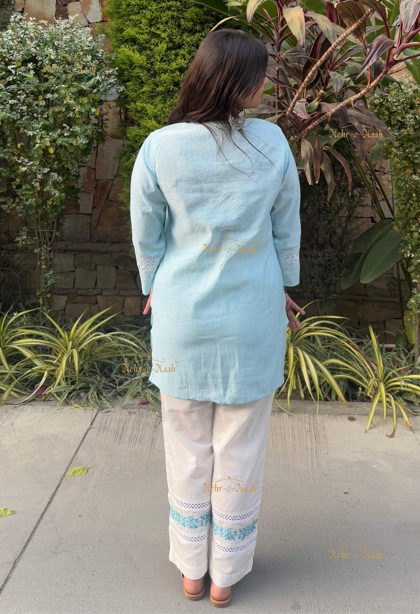 Eva Cotton Chikankari Co-ord set