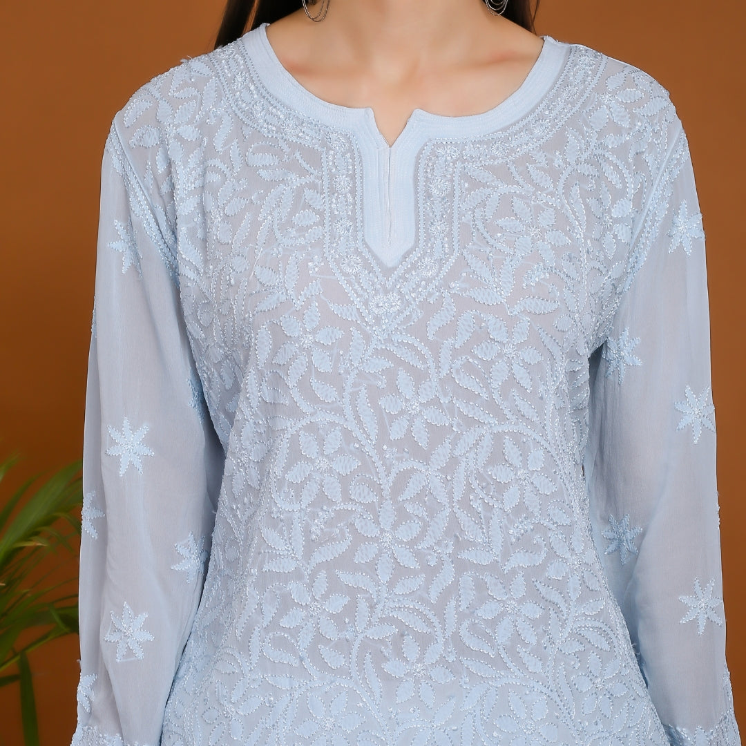 Raahi Viscose Georgette Short Kurti