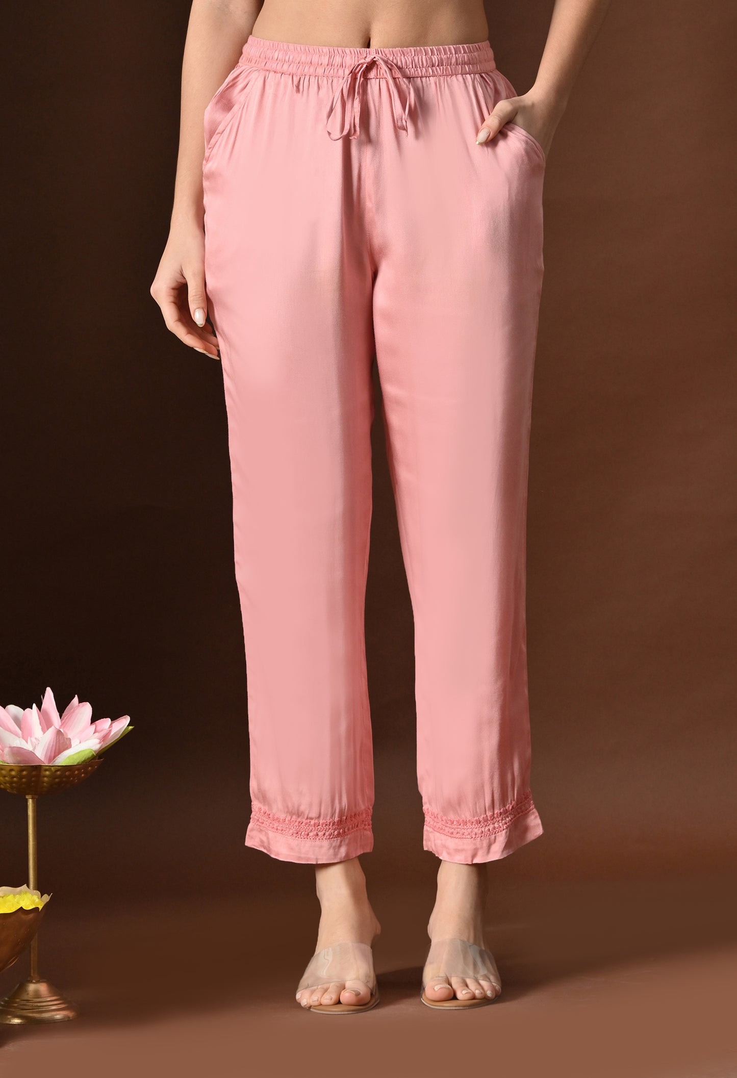 Ziya Satin Chikankari Co-ord set