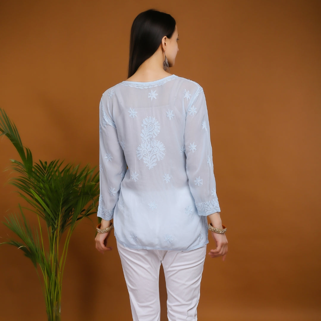 Raahi Viscose Georgette Short Kurti