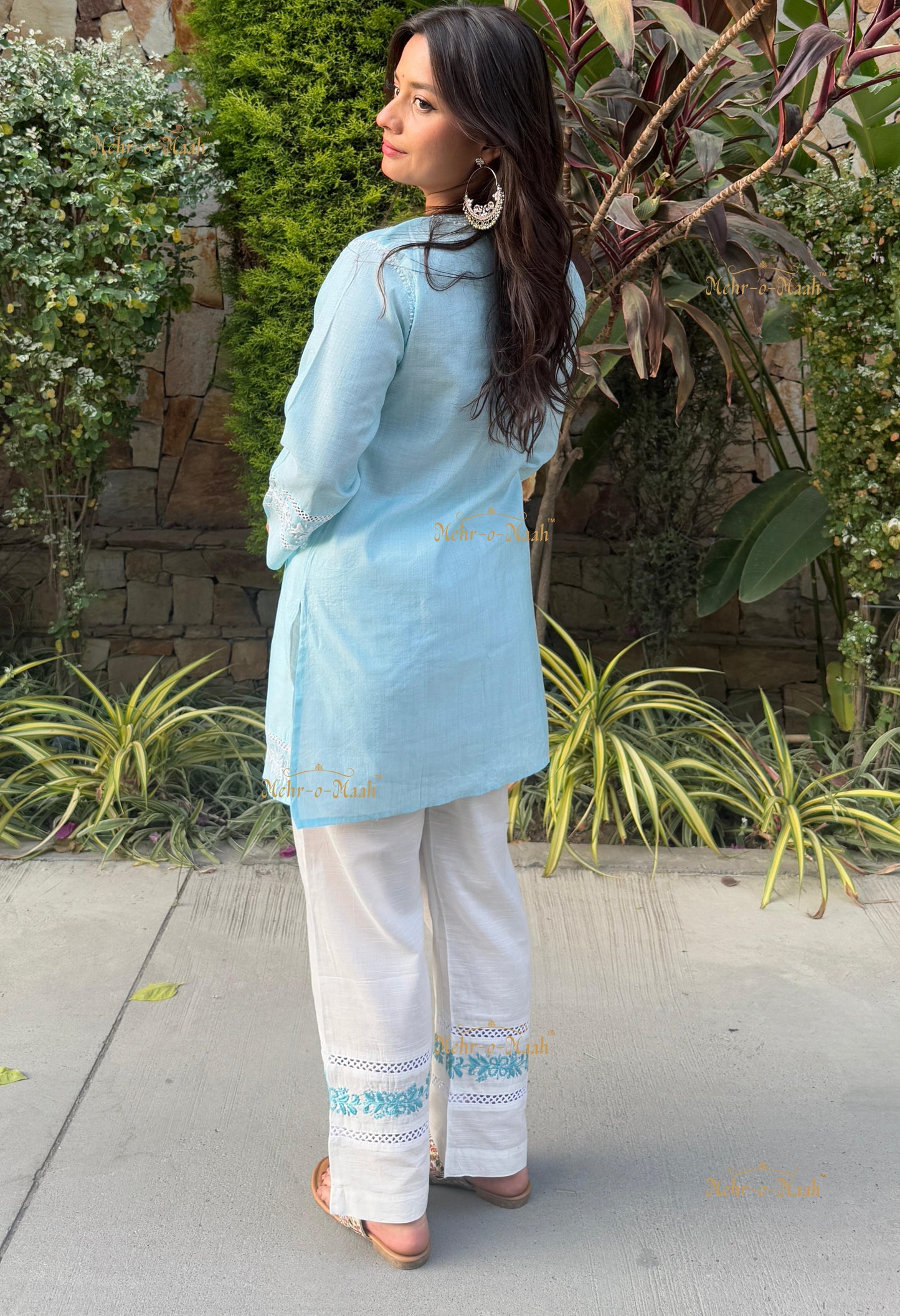Eva Cotton Chikankari Co-ord set