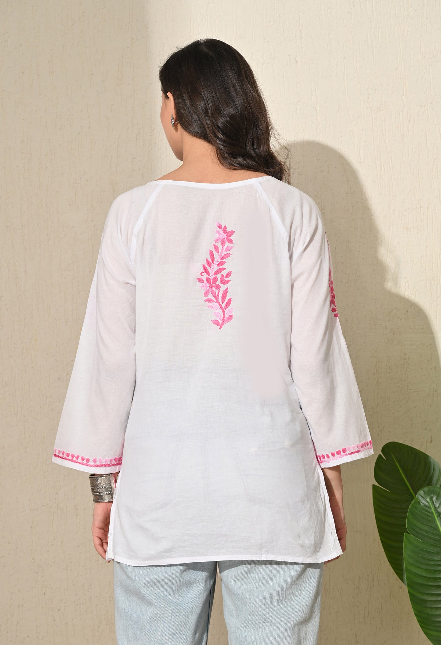 Riya Cotton Short chikankari kurti