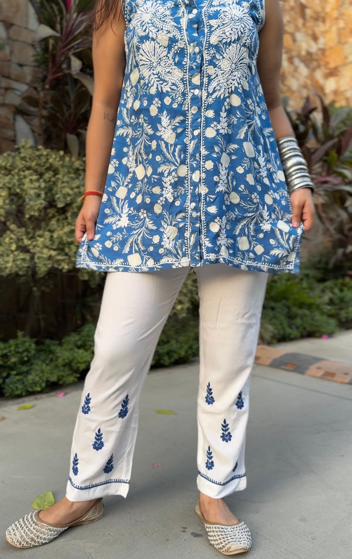 Nyra Modal Chikankari Co-ord set