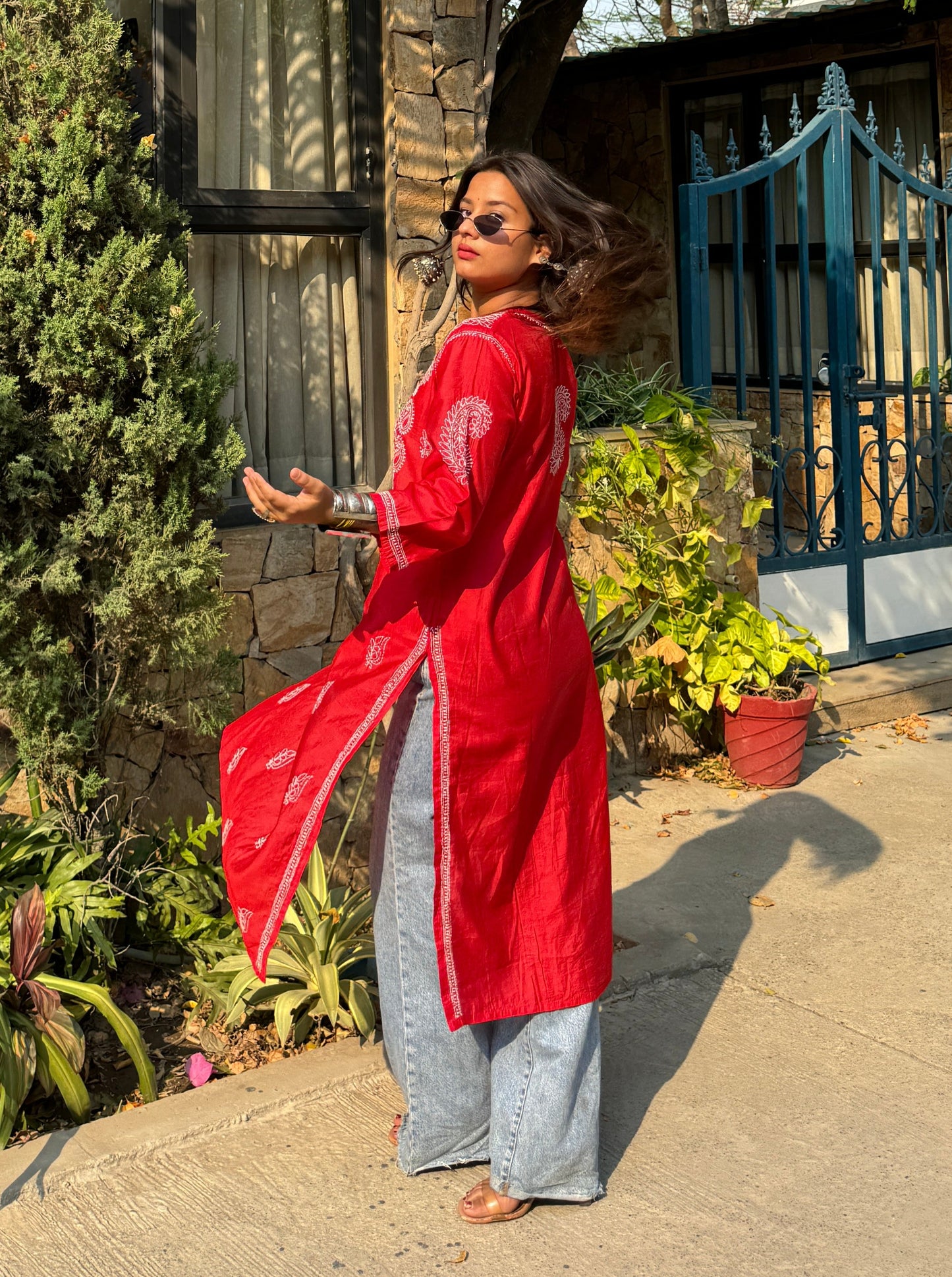 Chitrak Chanderi Silk Kurti