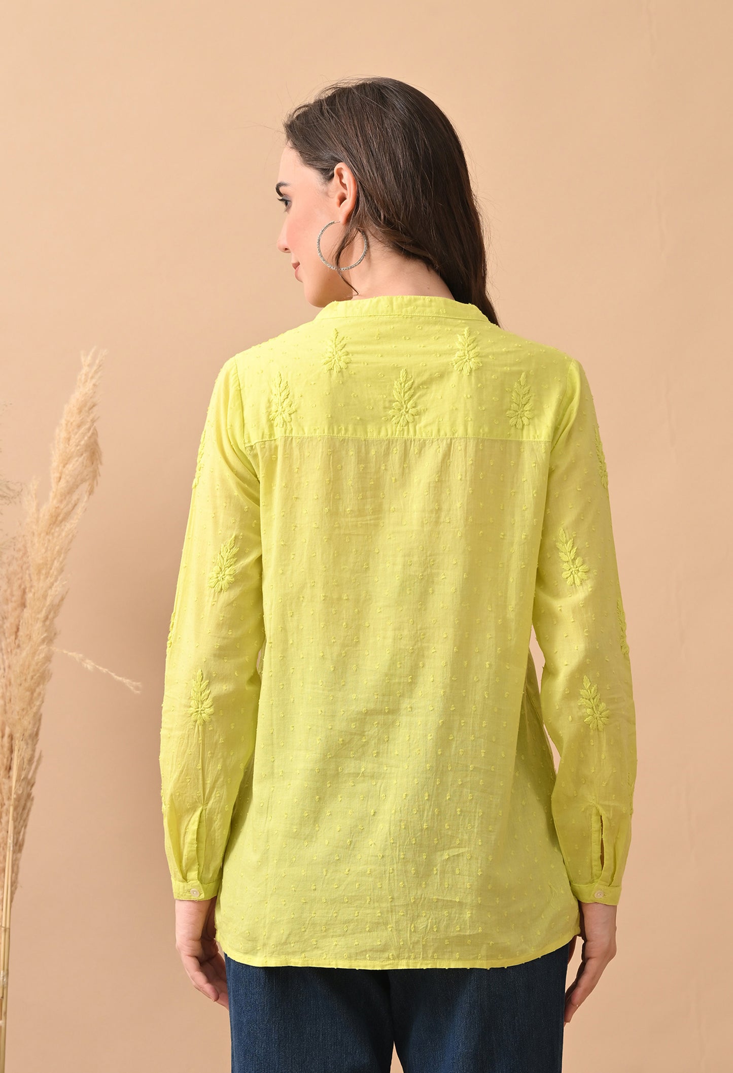 Ira Dobby cotton chikankari shirt