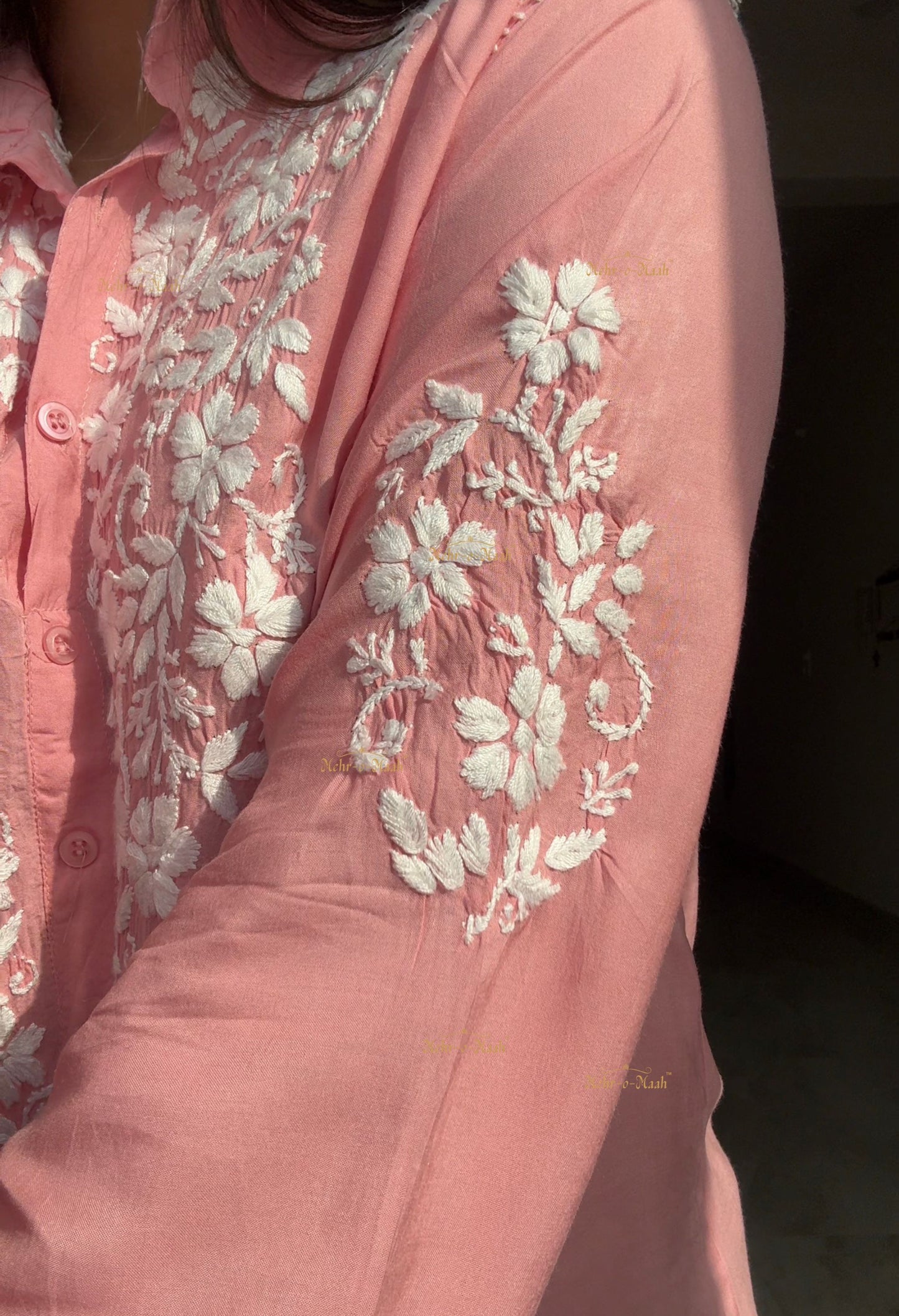 Mahira Modal Chikankari Shirt