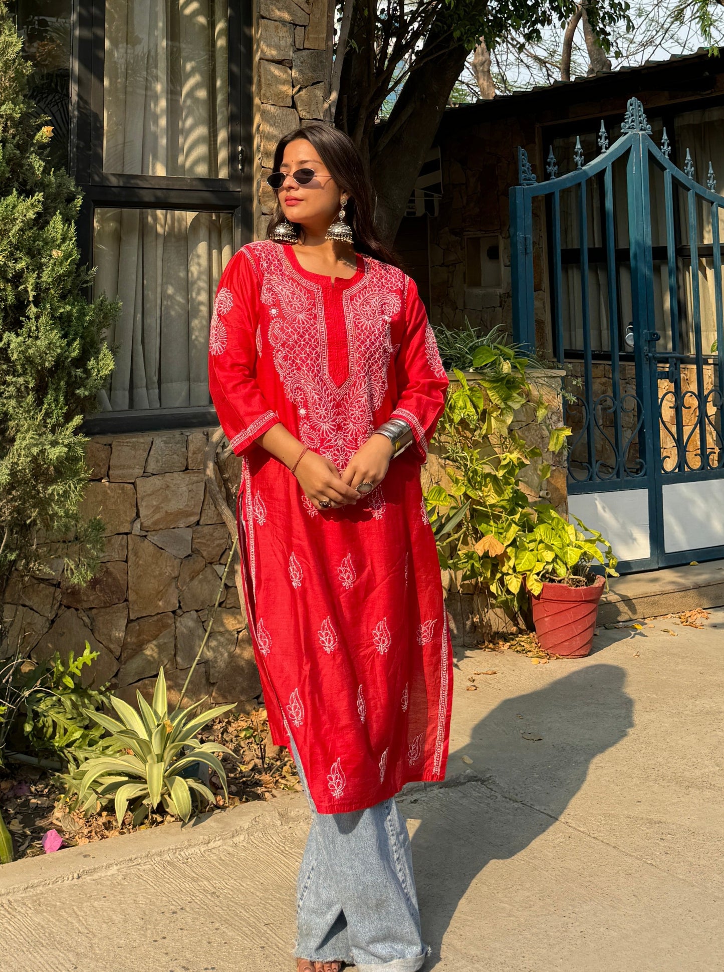 Chitrak Chanderi Silk Kurti
