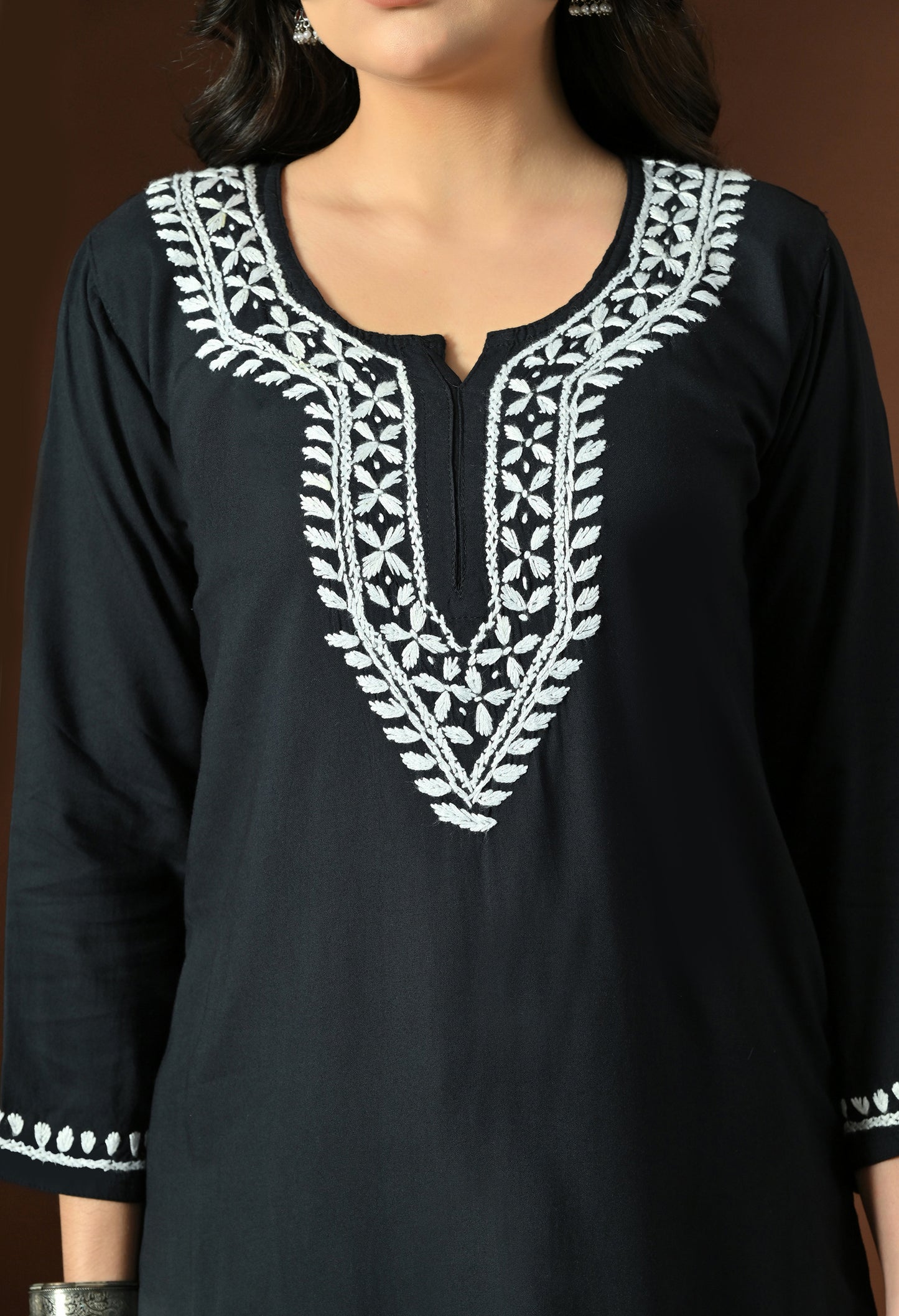 Myra Modal Chikankari short Kurti