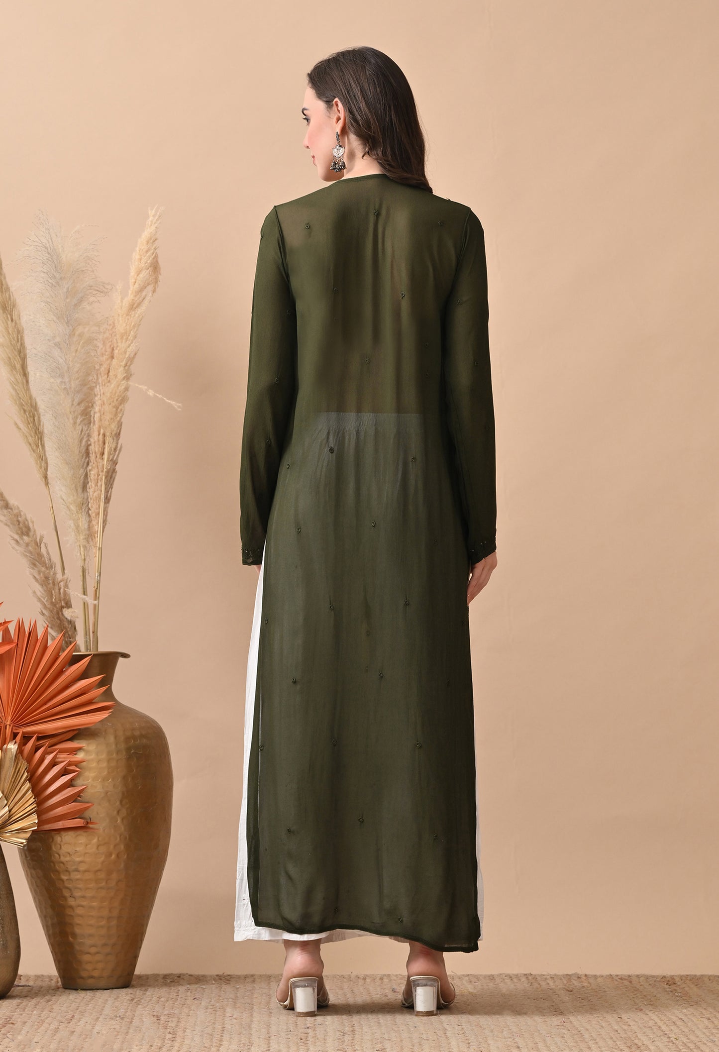 Adya Viscose Georgette Chikankari Kurti