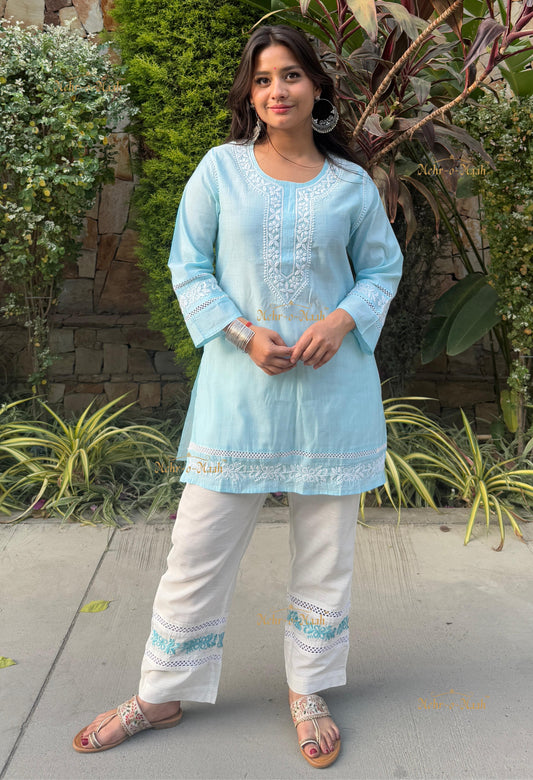Eva Cotton Chikankari Co-ord set