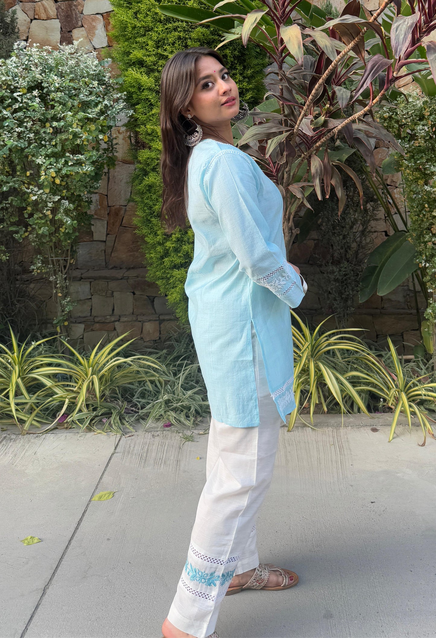 Eva Cotton Chikankari Co-ord set