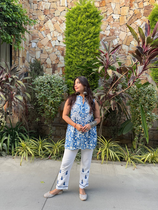 Nyra Modal Chikankari Co-ord set