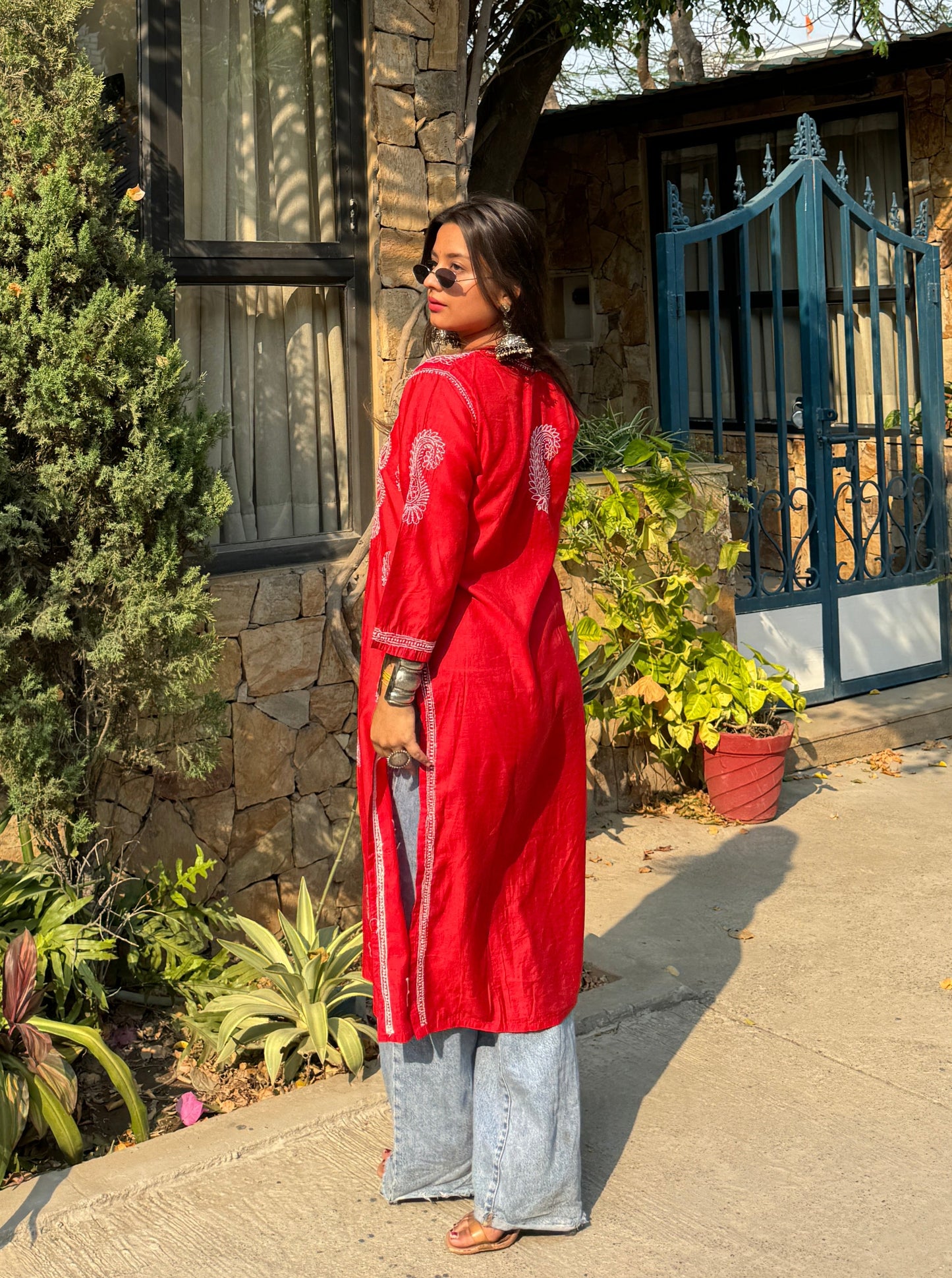 Chitrak Chanderi Silk Kurti