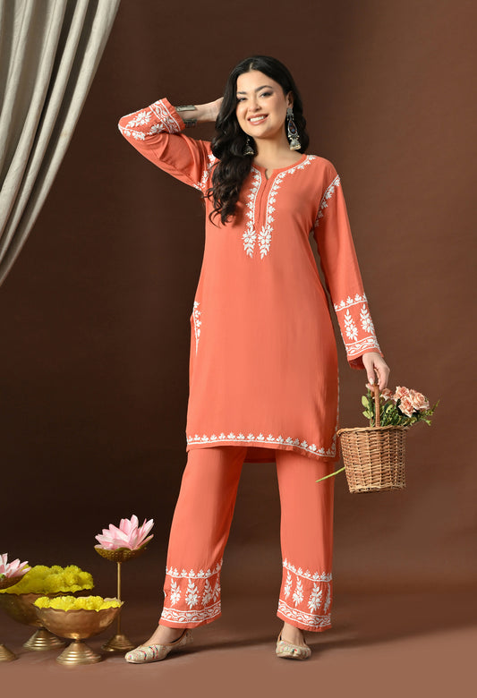 Prisha Modal Chikankari Set