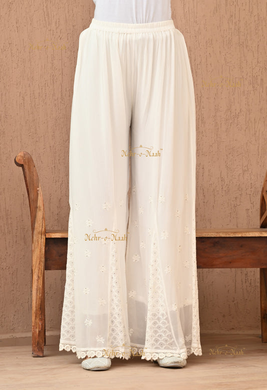 Viscose Georgette Chikankari Sharara